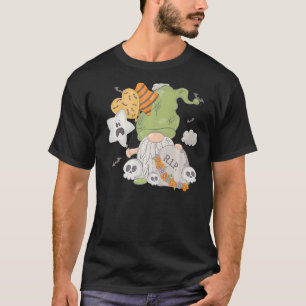 Dwarf balloons bats skulls gnome Halloween costume T-Shirt