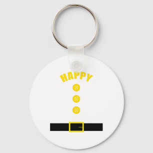 Dwarf Costume - Fun Halloween Gift Idea - Happy Key Ring