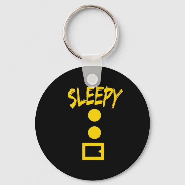 Dwarf Costume  - Fun Halloween Gift Idea - Sleepy Key Ring (Front)
