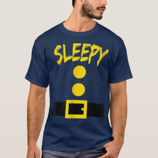 Dwarf Costume Funny Halloween Sleepy T-Shirt