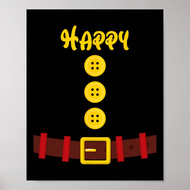 Dwarf Easy Halloween Group Dwarf Matching Men Wome Poster (Front)