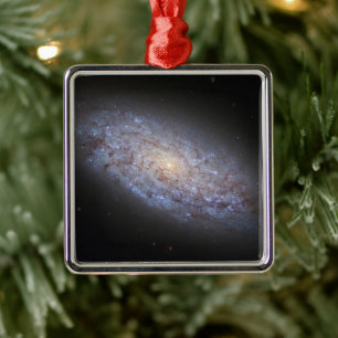 Dwarf Galaxy Ngc 5949. Metal Ornament