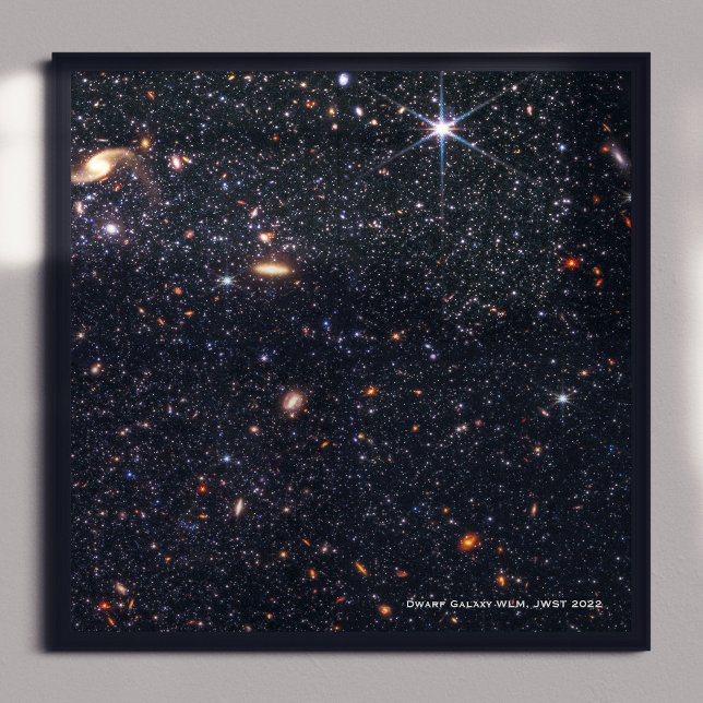 Dwarf Galaxy WLM James Webb Space Telescope Hi-Res Poster (Creator Uploaded)
