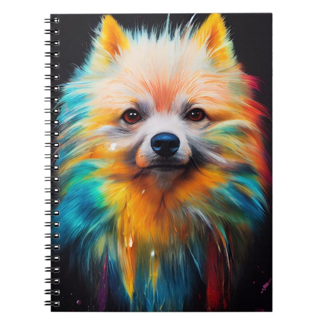 Dwarf German Spitz Dog Pet Cute Adorable Animal  Notebook (Front)