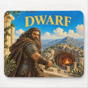 Dwarf, Gothic Fantasy Monster Mouse Pad