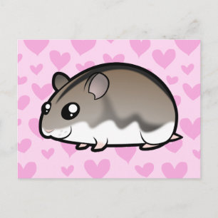 Dwarf Hamster Love Postcard