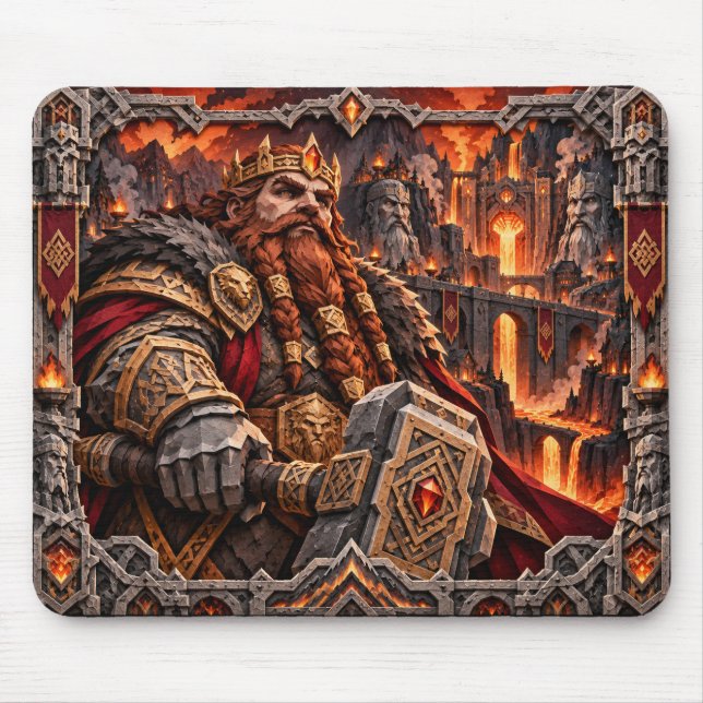 Dwarf, Paper Cut Monster Mouse Pad (Front)