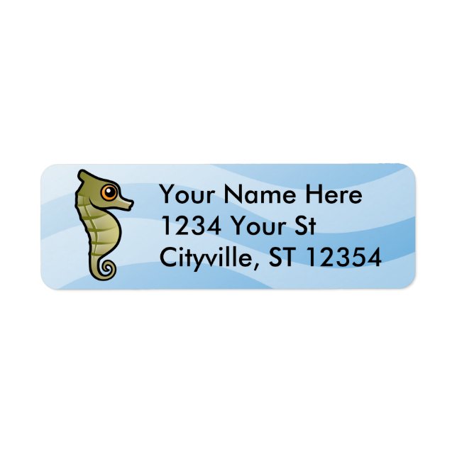 Dwarf Seahorse Return Address Label (Front)