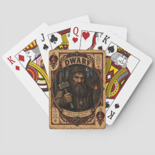 Dwarf, Vintage Circus Monsters Playing Cards
