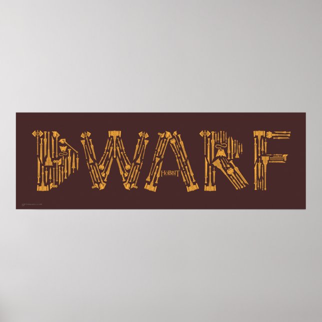 Dwarf Weapons Collage Poster (Front)