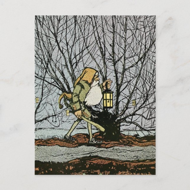 Dwarf with a Lantern Postcard (Front)