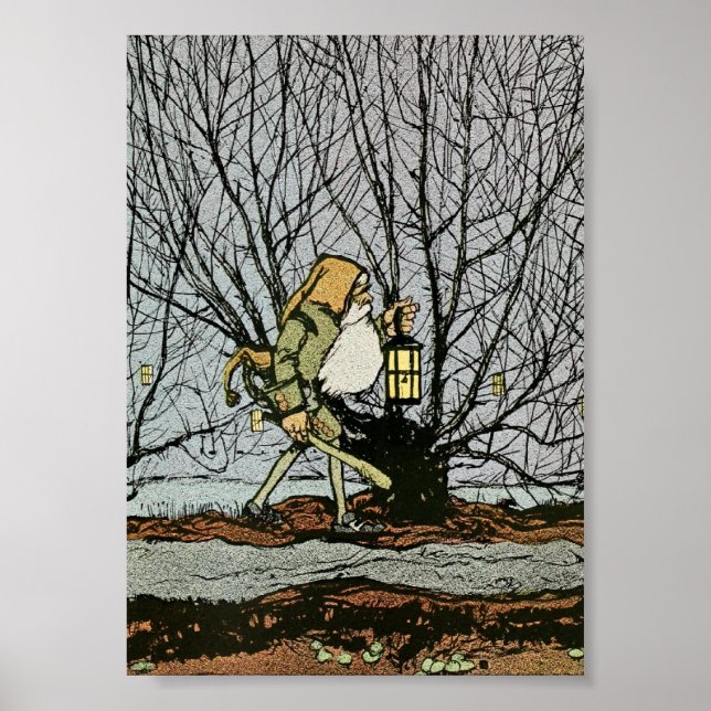 Dwarf with a Lantern Poster (Front)