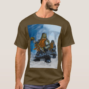 Dwarf with hammer fantasy illustration Classic TSh T-Shirt