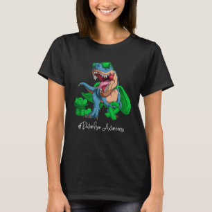 Dwarfism Awareness Month Green Ribbon Trex T-Shirt