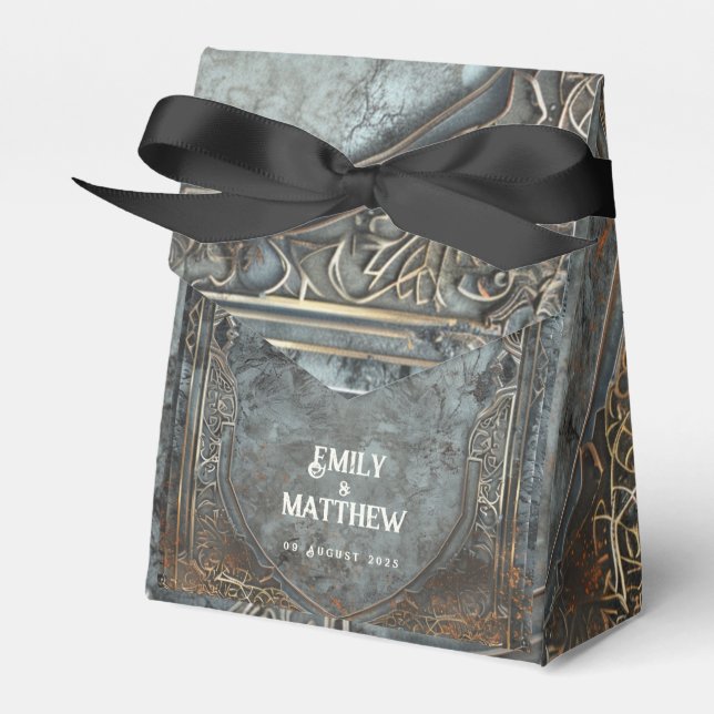 Dwarven Splendour Fantasy Wedding  Favour Box (Front Side)