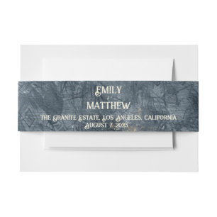 Dwarven Splendour Fantasy Wedding  Invitation Belly Band