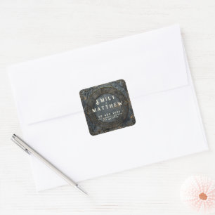Dwarven Splendour Fantasy Wedding  Square Sticker