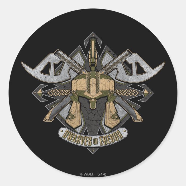 Dwarves Of Erebor Classic Round Sticker (Front)
