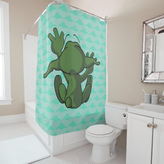 Dweeblinks Shower Curtain (In Situ)