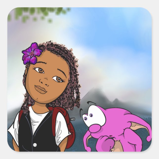 Dweeblinks  square sticker (Front)