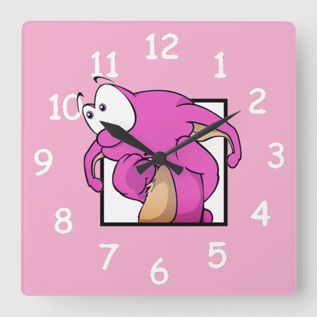 Dweeblinks Square Wall Clock (Front)
