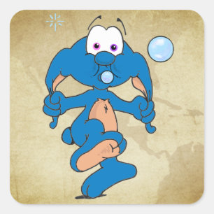 DWEEBLINKS The Unknown Creatures Square Sticker