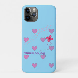 dwell on joy hearts and paw prints iPhone11 iPhone 11 Pro Case
