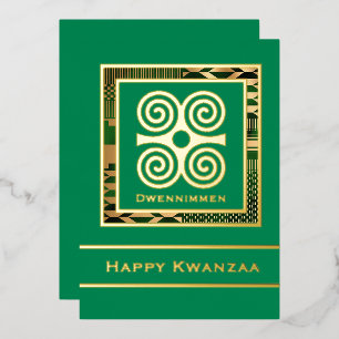 Dwennimmen Happy Kwanzaa (Green) Card