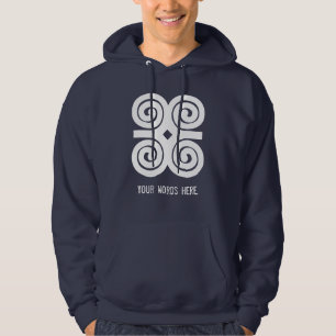 Dwennimmen Strength   Humility Adinkra Symbol Hoodie