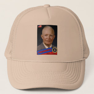 Dwight D. Eisenhower Baseball Card Trucker Hat