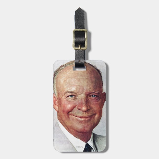 Dwight D. Eisenhower Luggage Tag (Front Vertical)