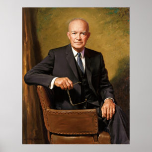 Dwight D Eisenhower Official Presidential Portrait Poster