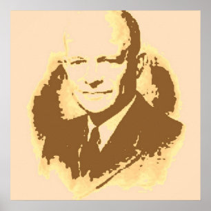 Dwight D Eisenhower Pop Art Poster