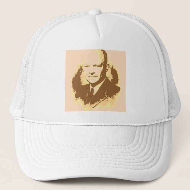 Dwight D Eisenhower Trucker Hat (Front)