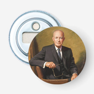 Dwight Eisenhower American President Portrait Bottle Opener