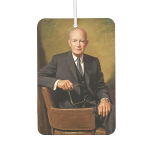 Dwight Eisenhower American President Portrait Car Air Freshener