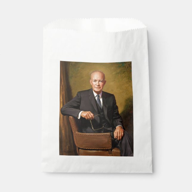 Dwight Eisenhower President White House Portrait   Favour Bag (Front)