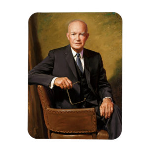 Dwight Eisenhower President White House Portrait   Magnet
