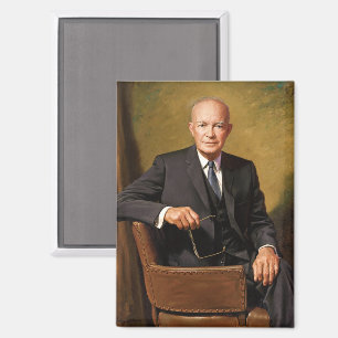 Dwight Eisenhower President White House Portrait   Magnet