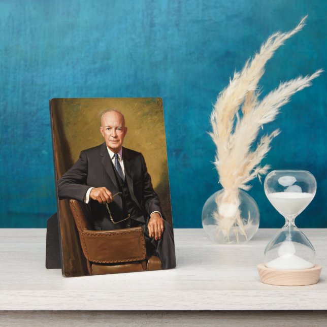 Dwight Eisenhower President White House Portrait   Plaque (Side)