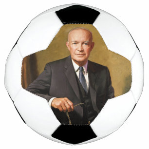 Dwight Eisenhower President White House Portrait Soccer Ball