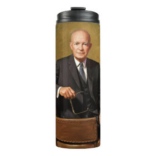 Dwight Eisenhower President White House Portrait   Thermal Tumbler
