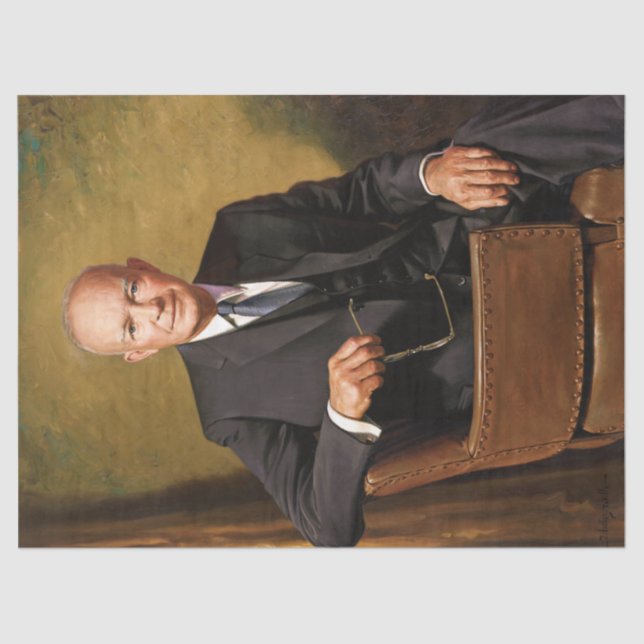 Dwight Eisenhower President White House Portrait   Tissue Paper (Front)