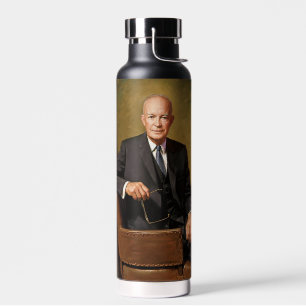 Dwight Eisenhower President White House Portrait Water Bottle