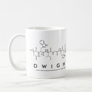 Dwight peptide name mug
