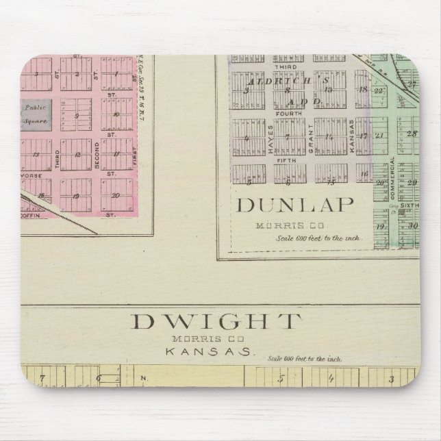 Dwight, Wilsey, Dunlap, Kansas Mouse Pad (Front)