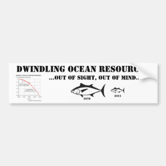 Dwindling Ocean Resources Bumper Sticker