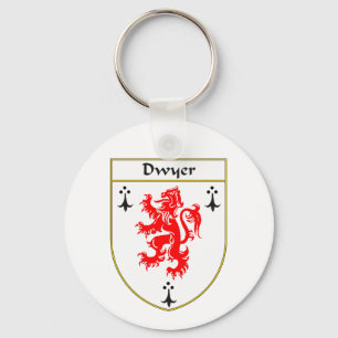 Dwyer Coat of Arms/Family Crest Key Ring