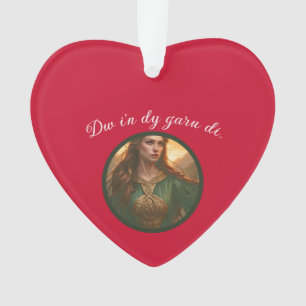 Dwynwen The Patron Saint Of Lovers Cut Out v2 Ornament