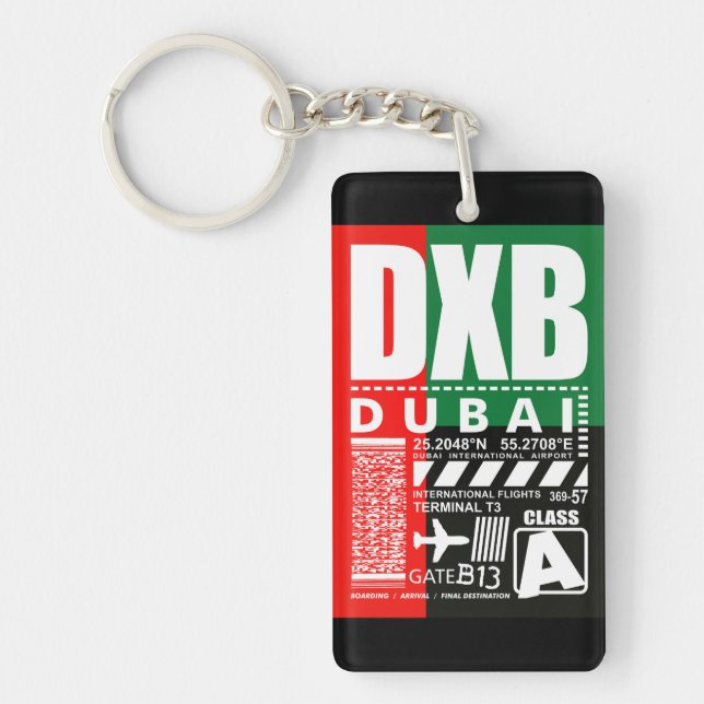 DXB Dubai Airport Key Ring (Front)